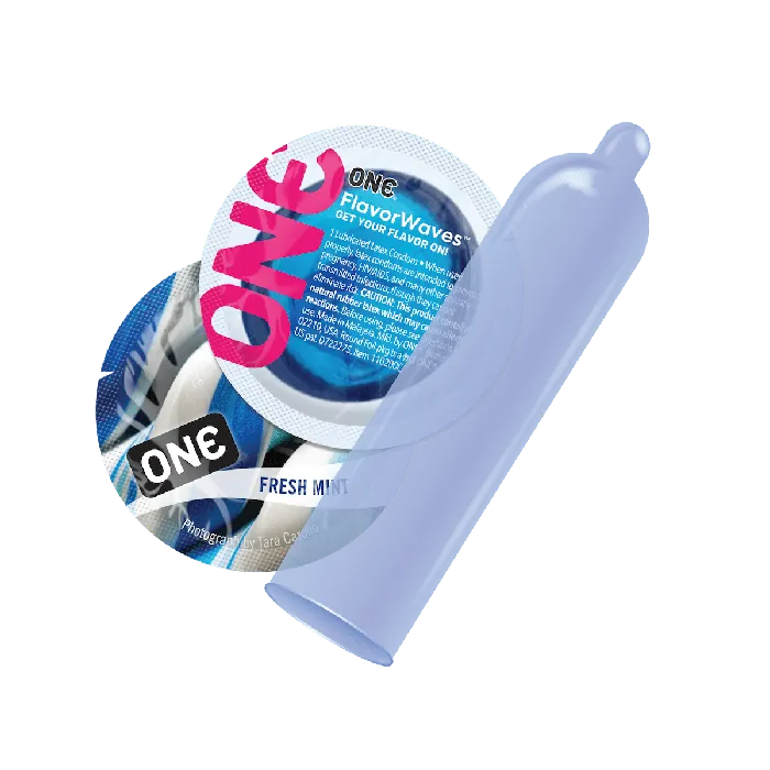 One ONE FlavorWaves Condoms Bowl of 100 Vibrators