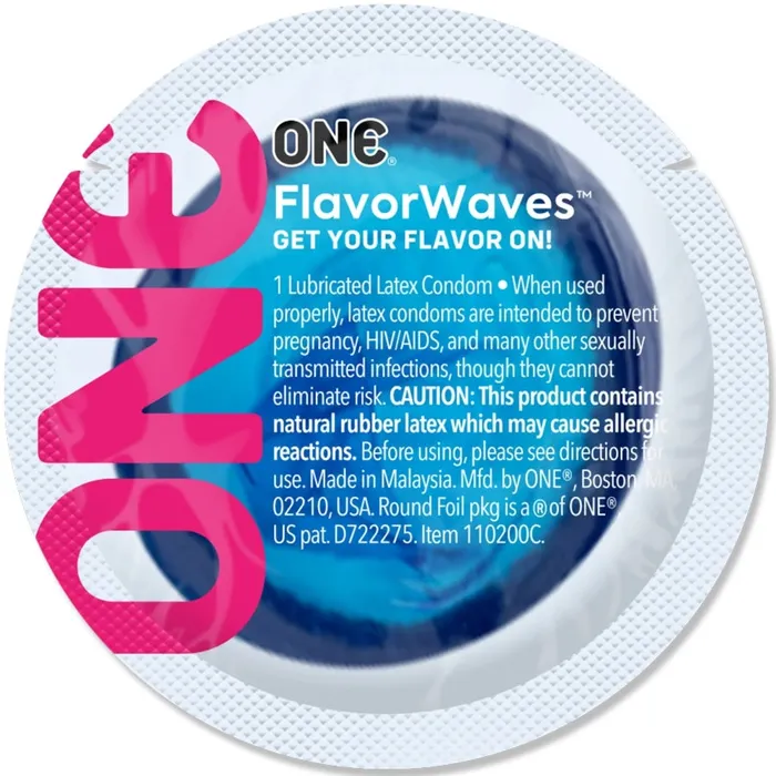 One ONE FlavorWaves Condoms Bowl of 100 Vibrators