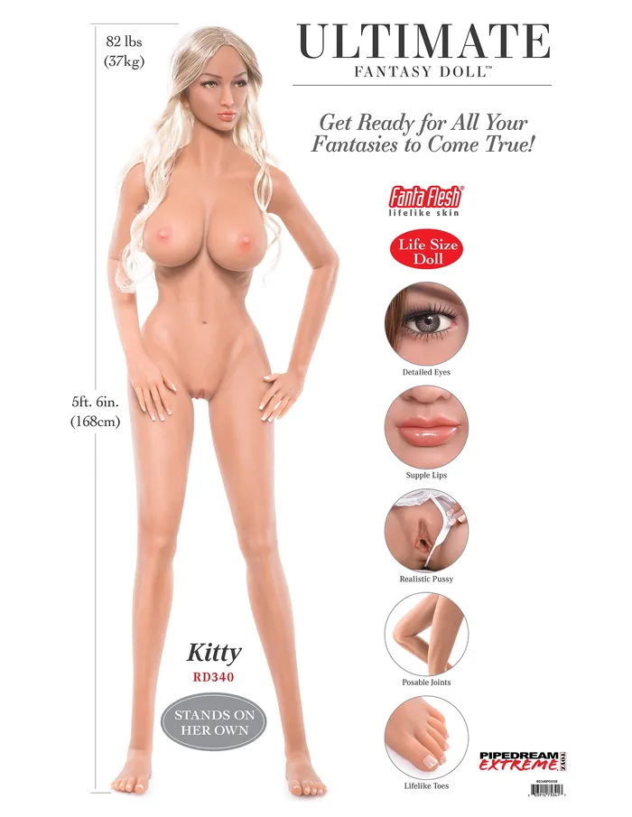 Pipedream Vibrators Ultimate Fantasy Dolls Kitty