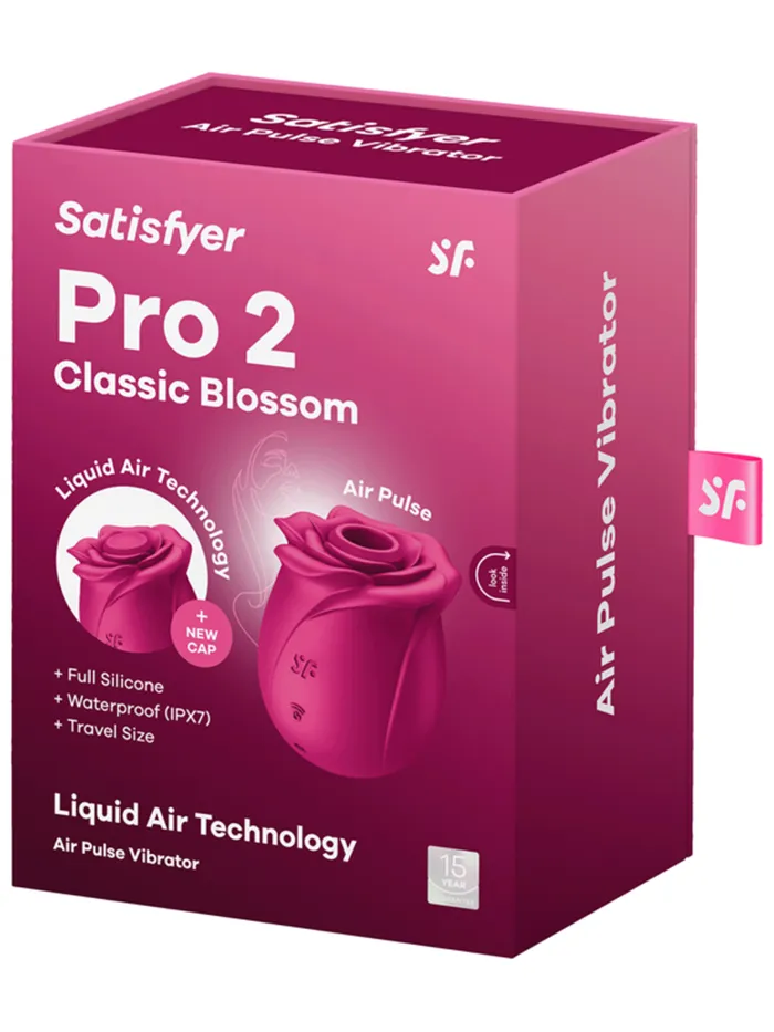 Satisfyer Pro 2 Classic Blossom Rechargeable Air Pulse Rose Stimulator Windsor Wholesale Vibrators