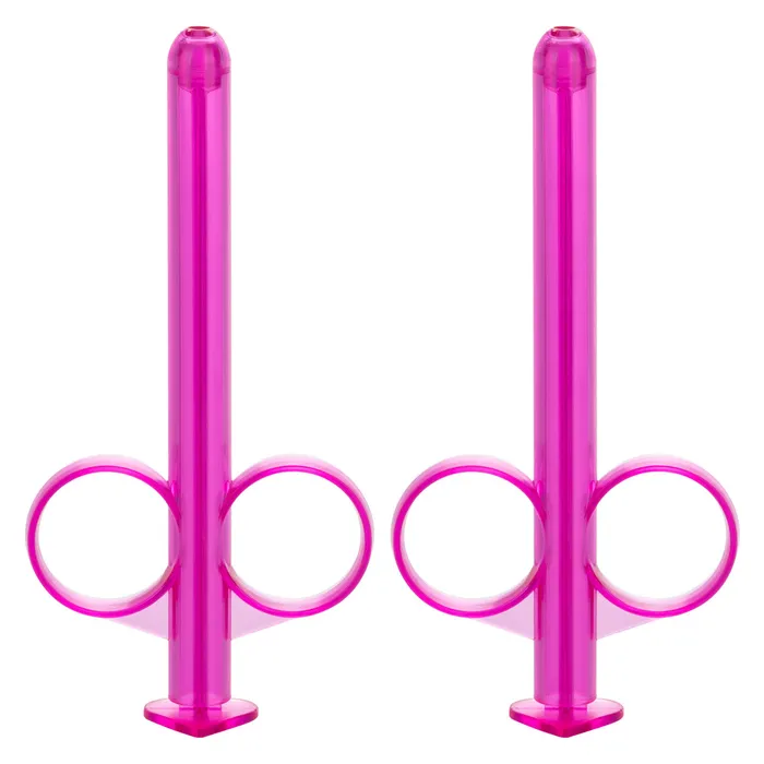 Vibrators Lube Tube Applicator 2 Pack Purple CalExotics