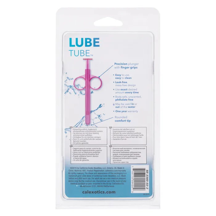 Vibrators Lube Tube Applicator 2 Pack Purple CalExotics