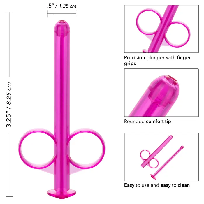 Vibrators Lube Tube Applicator 2 Pack Purple CalExotics