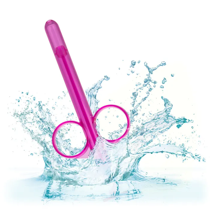 Vibrators Lube Tube Applicator 2 Pack Purple CalExotics