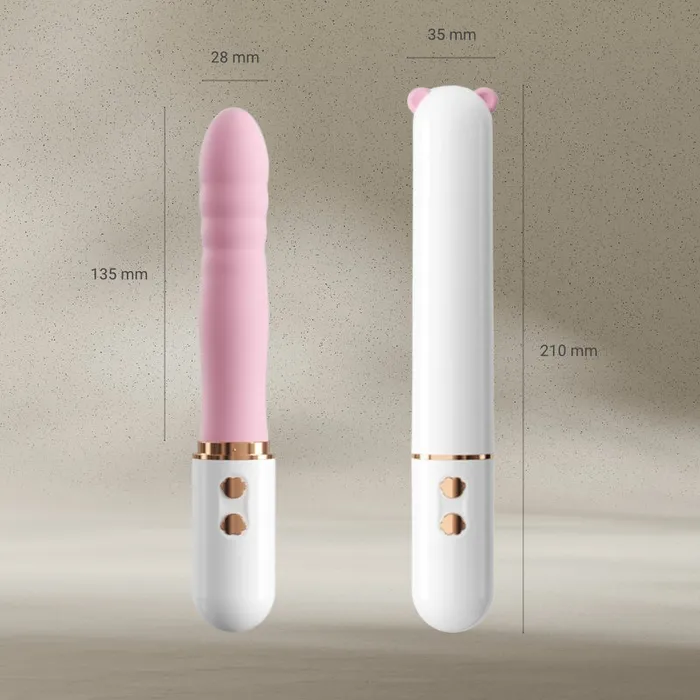 Vibrators Pink Purr Thruster Powerful Thrusting Vibrator FRISKY BUSINESS SG