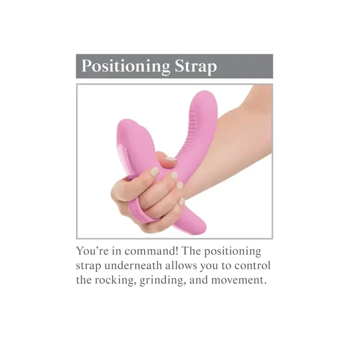 3Some Female Sex Toys 3Some Rock n Grind Rechargeable RemoteControlled Dual Stimulation Silicone Vibrator