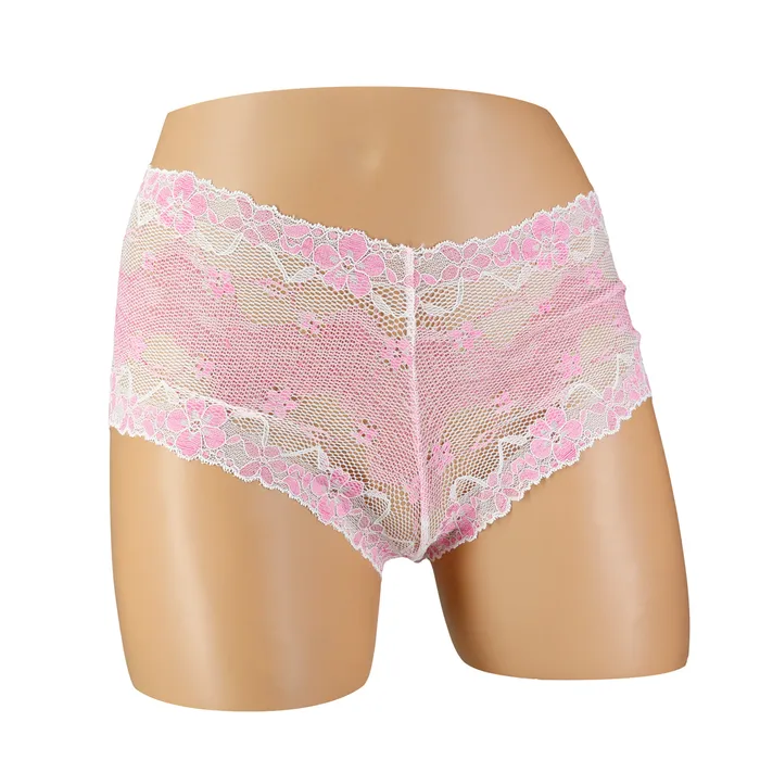 ACI Boyleg Lace Panty Pink Assorted Designs Small ACI Vibrators
