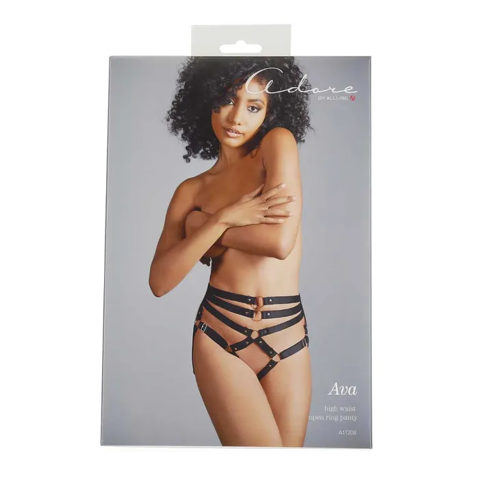 Anal Adore By Allure Ava High Waist Open Ring Panty Black OS Allure