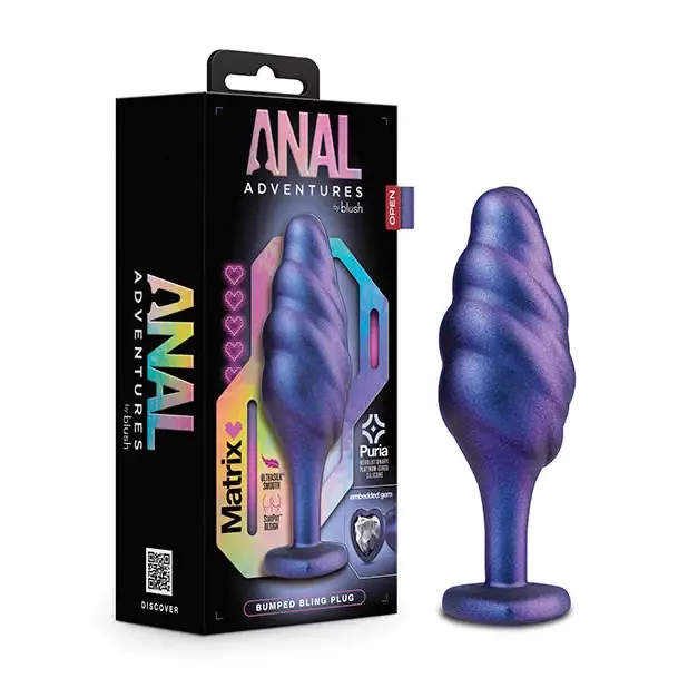 Anal Adventures Matrix By Blush Bumped Bling Anal Plug Blush Anal