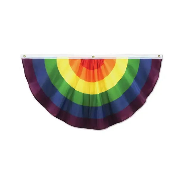 Anal Beistle Rainbow Fabric Bunting
