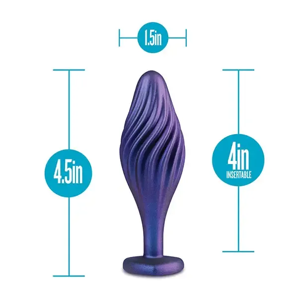 Anal Blush Anal Adventures Matrix By Blush Silicone Swirling Bling Plug