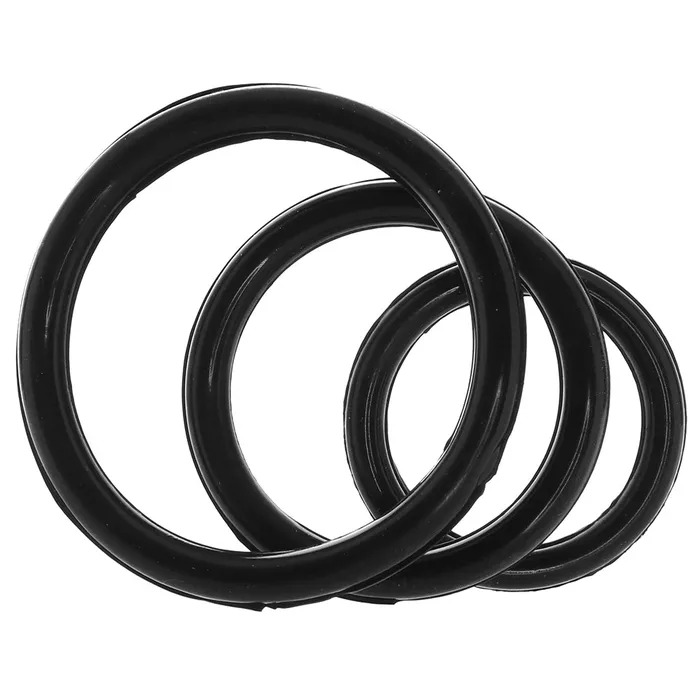 Anal CalExotics Silicone Support Rings in Black