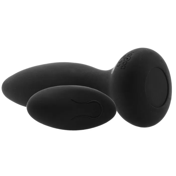 Anal Doc Johnson APlay Adventurous Vibrating Remote Butt Plug in Black