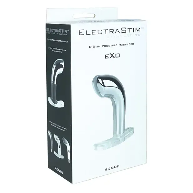 Anal Electrastim Exo Rogue Prostate Massager Silver ElectraStim