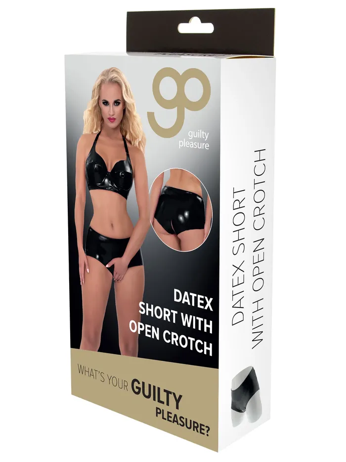 Anal HonourSkintwocom Black Datex Open Crotch Shorts