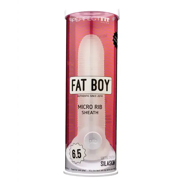Anal Perfect Fit Brand Perfect Fit Fat Boy Micro Ribbed Sheath Clear