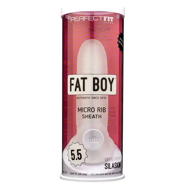 Anal Perfect Fit Brand Perfect Fit Fat Boy Micro Ribbed Sheath Clear Anal Perfect Fit Brand Perfect Fit Fat Boy Micro Ribbed Sheath Clear
