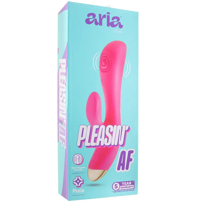 Aria Pleasin AF Rabbit Vibe Blush Vibrators