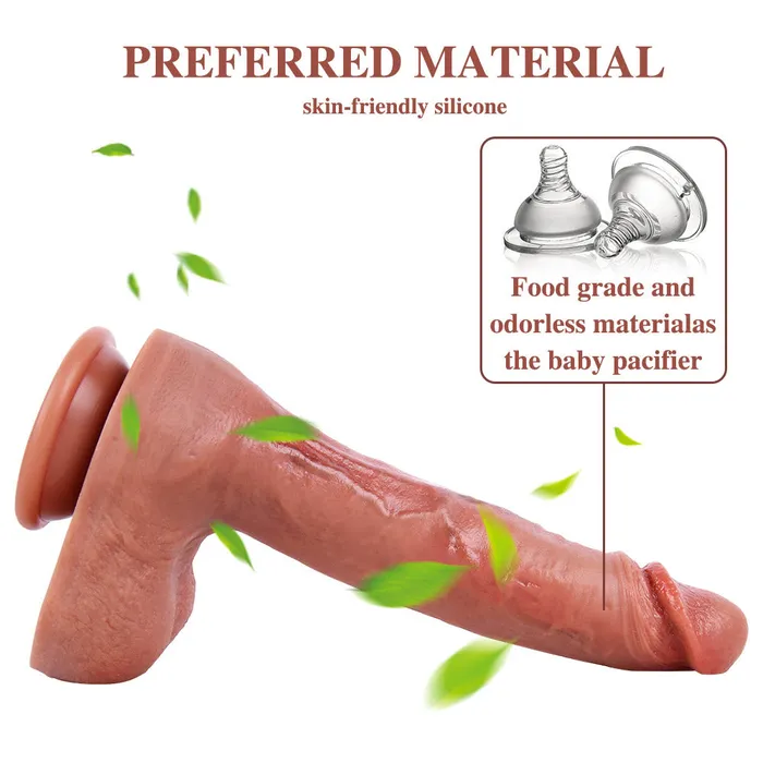 B133 Large Ultra Realistic Curved DualDensity Silicone Suction Cup Dildo with Raised Veins 98 Inch Modi Female Sex Toys