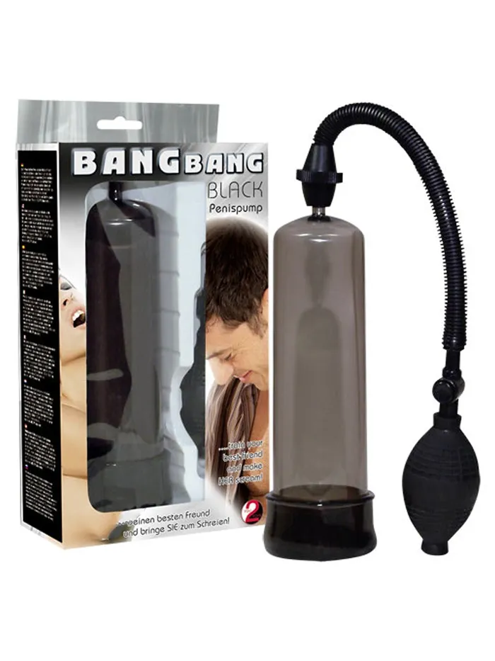Bang Bang Penis Pump black HonourSkintwocom Male Sex Toys