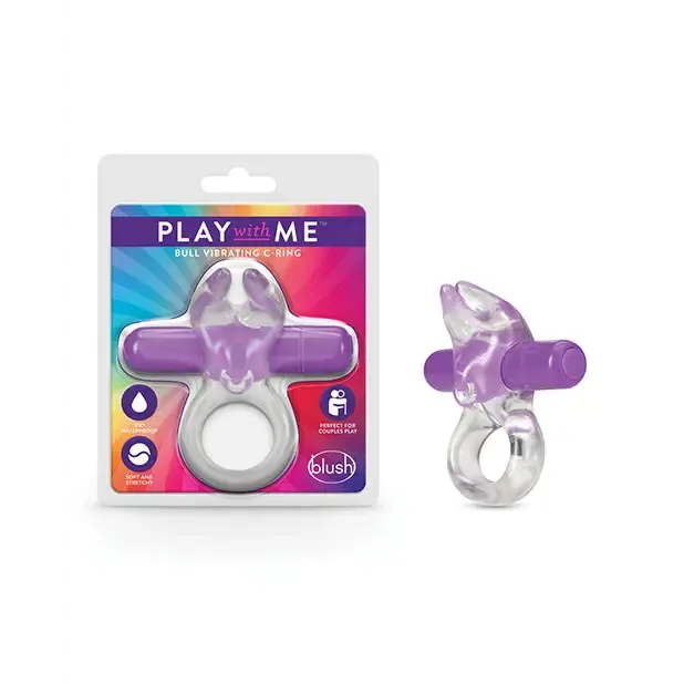 Blush Blush Play with Me Bull Vibrating CRing Purple Couples Blush Blush Play with Me Bull Vibrating CRing Purple Couples