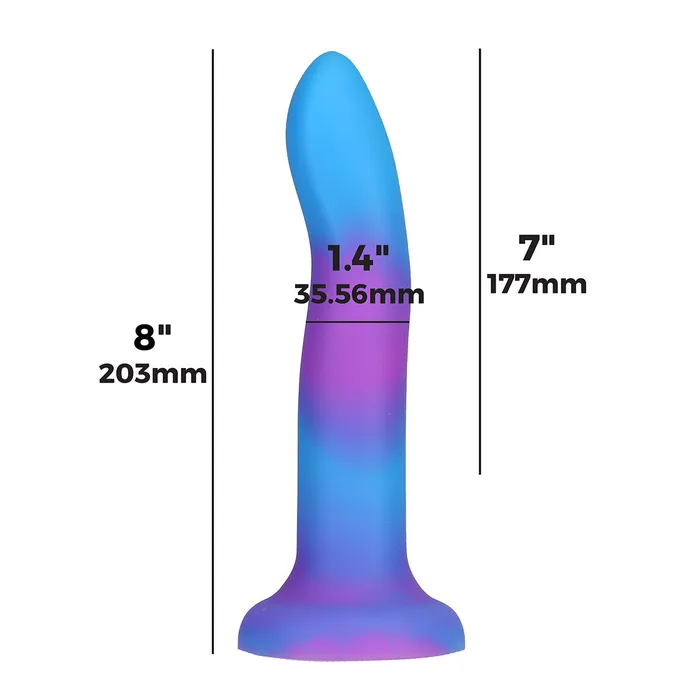 BMS Dildos Addiction Rave GlowInTheDark Dildo with PowerBullet