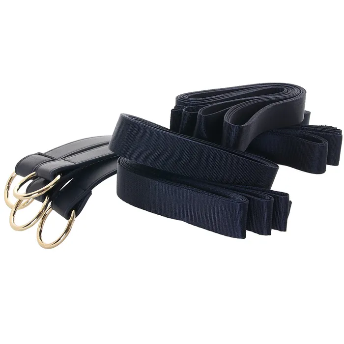 Bondage Couture Tie Down Straps in Blue ns novelties Vibrators