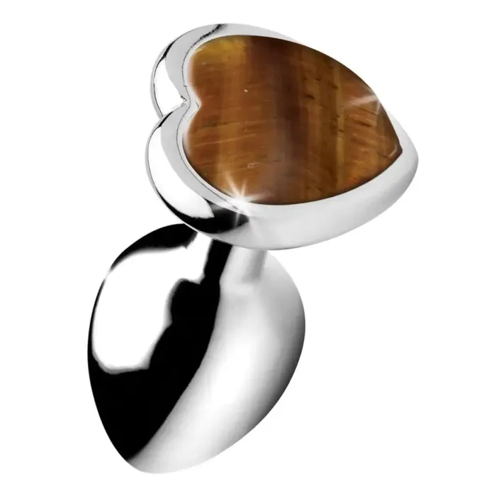 Booty Sparks Anal Booty Sparks Authentic Tigers Eye Gemstone Heart Anal Plug