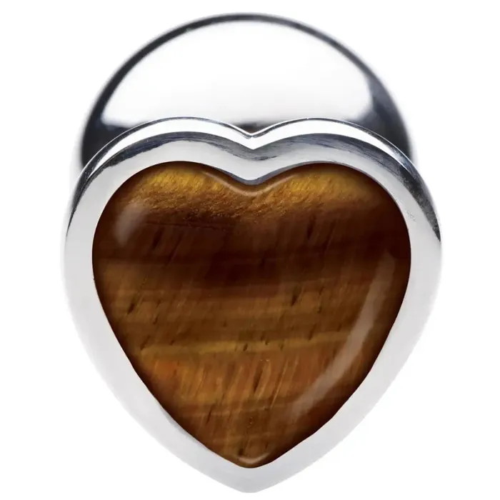 Booty Sparks Anal Booty Sparks Authentic Tigers Eye Gemstone Heart Anal Plug