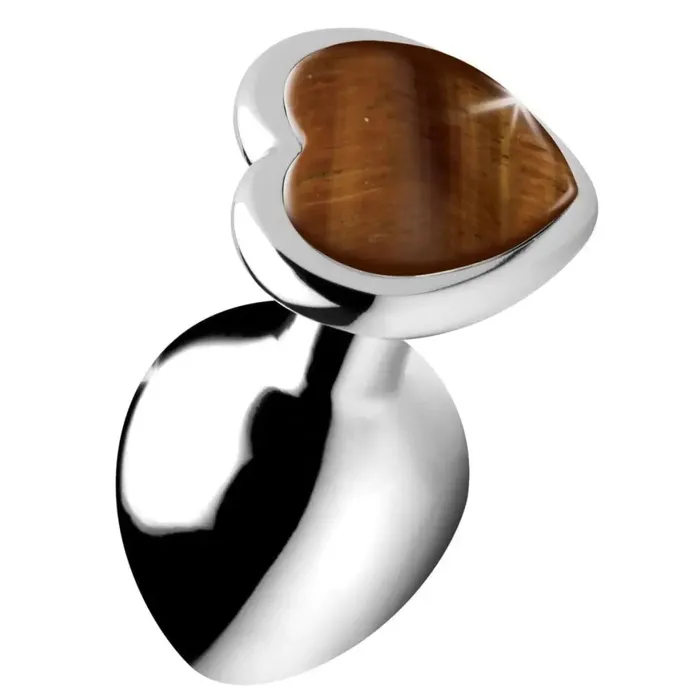 Booty Sparks Anal Booty Sparks Authentic Tigers Eye Gemstone Heart Anal Plug