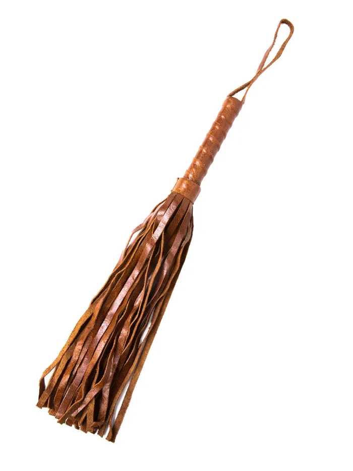 Brown Vintage Style Leather Flogger HonourSkintwocom Restraints