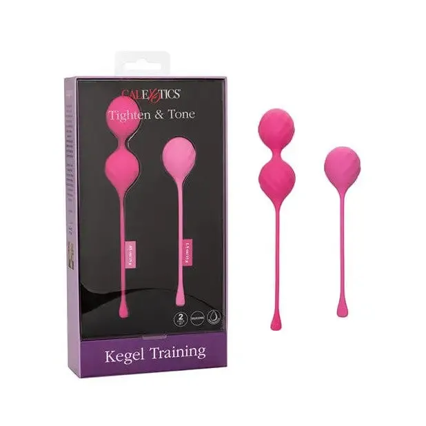 CalExotics Anal Kegel Training 2 Pc Set Pink