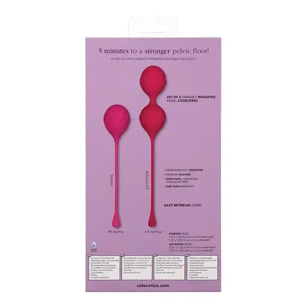 CalExotics Anal Kegel Training 2 Pc Set Pink CalExotics Anal Kegel Training 2 Pc Set Pink