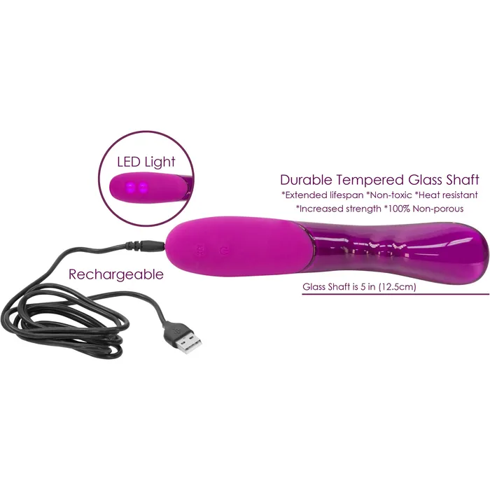 CalExotics Female Sex Toys CalExotics Opal by Jopen Vibrating Glass Wand