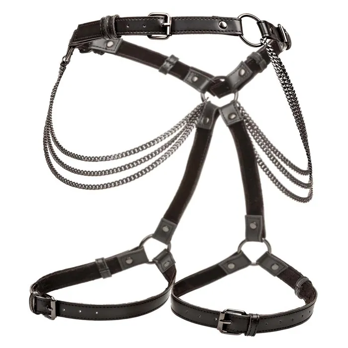 CalExotics Female Sex Toys Euphoria Multi Chain Thigh Harness XL