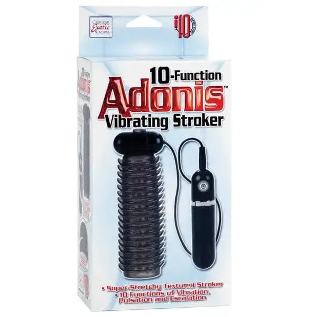 CalExotics Male Sex Toys Adonis Vibrating Stroker 10 Function Smoke