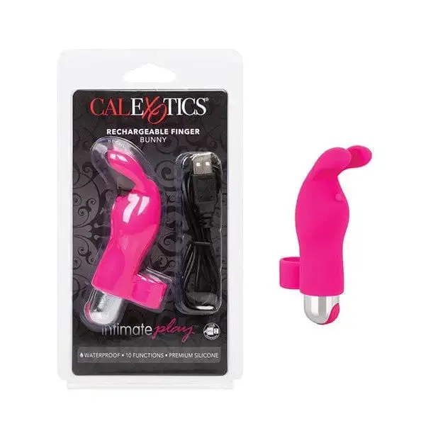 CalExotics Vibrators Intimate Play Rechargeable Finger Bunny Pink