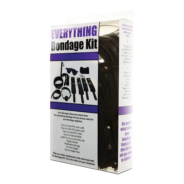 Couples Plesur 12Piece Everything Bondage Kit Black Plesur Couples Plesur 12Piece Everything Bondage Kit Black Plesur