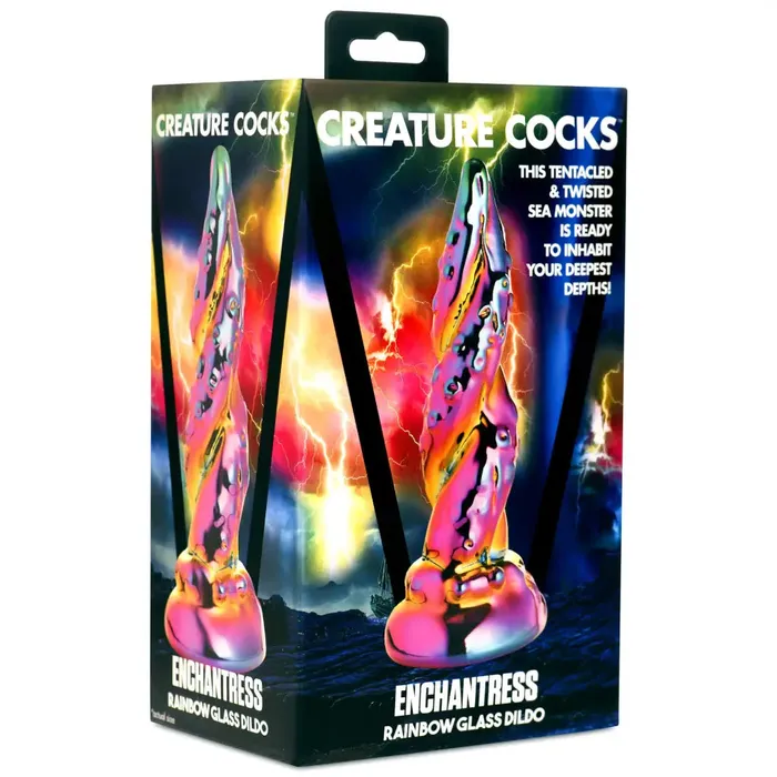 Creature Cocks Dildos Creature Cocks Enchantress Rainbow Glass Dildo