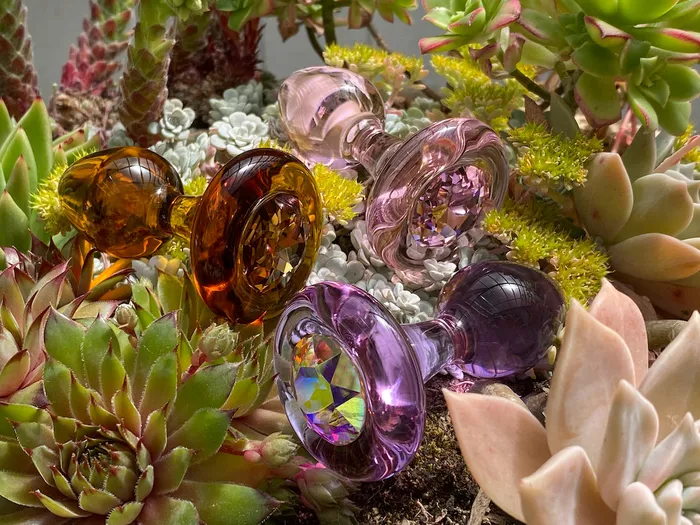 Crystal Delights Anal Colors Against Cancer Plug 3 Colors