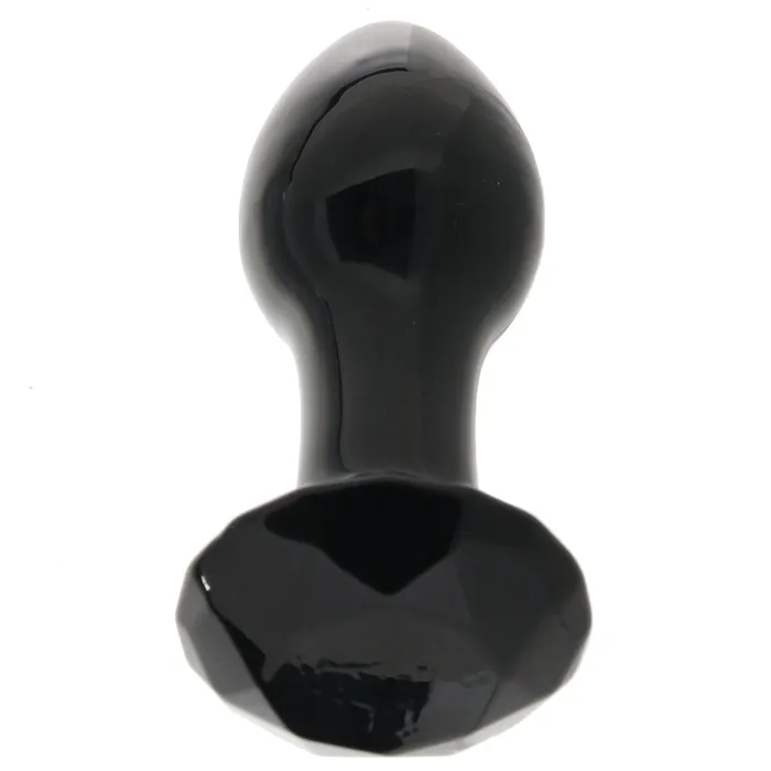 Crystal Glass Gem Plug in Black ns novelties Anal
