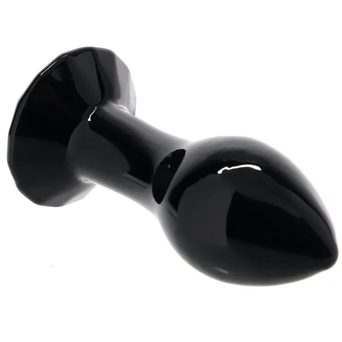 Crystal Glass Gem Plug in Black ns novelties Anal