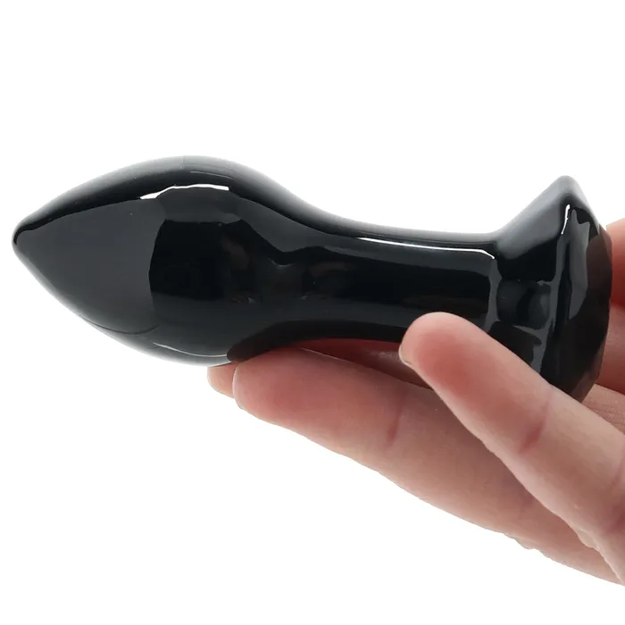 Crystal Glass Gem Plug in Black ns novelties Anal