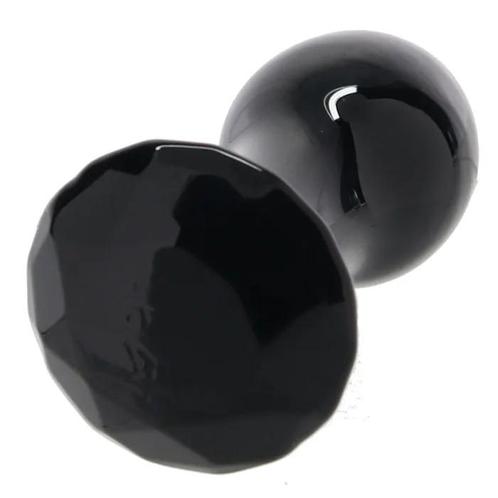 Crystal Glass Gem Plug in Black ns novelties Anal