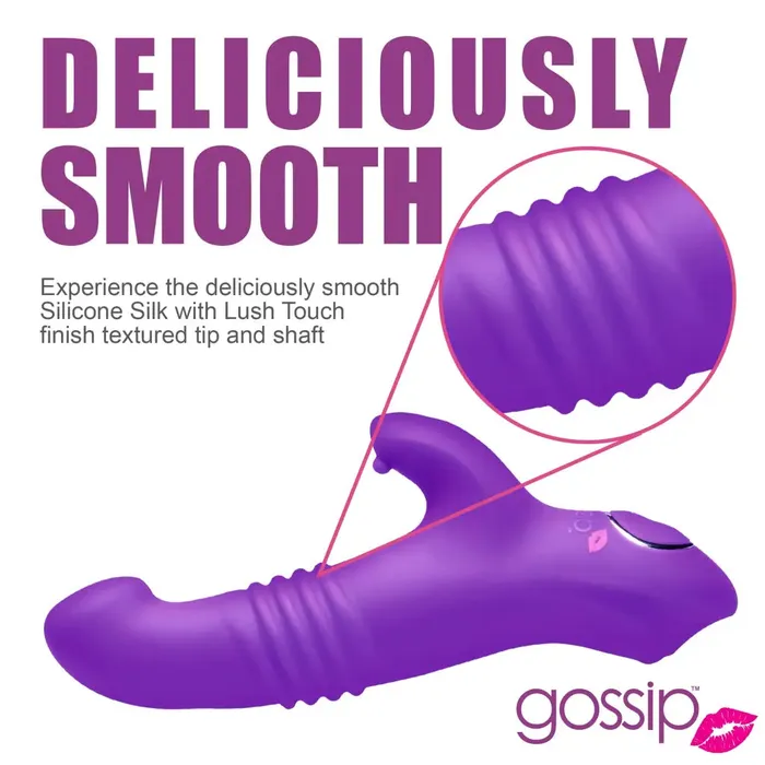 Curve Toys Female Sex Toys Blaster 7x Thrusting Silicone Rabbit Vibrator
