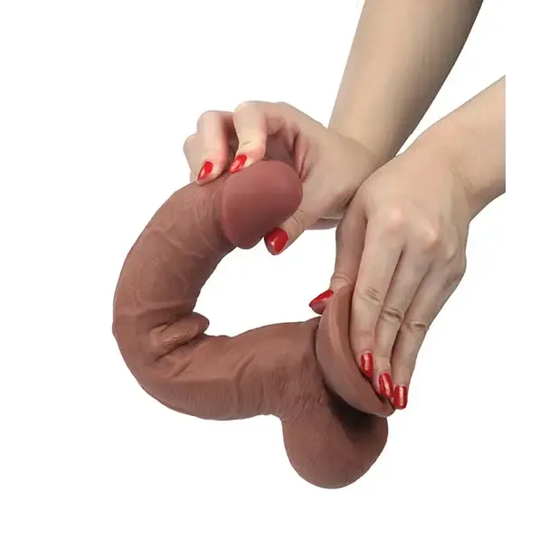 Dildos Get Lucky 11 Real Skin Series Light Brown Thank Me Now INC