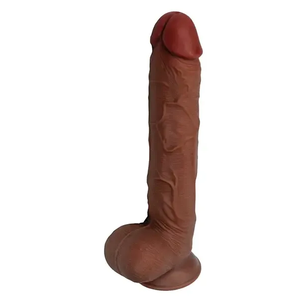 Dildos Get Lucky 11 Real Skin Series Light Brown Thank Me Now INC
