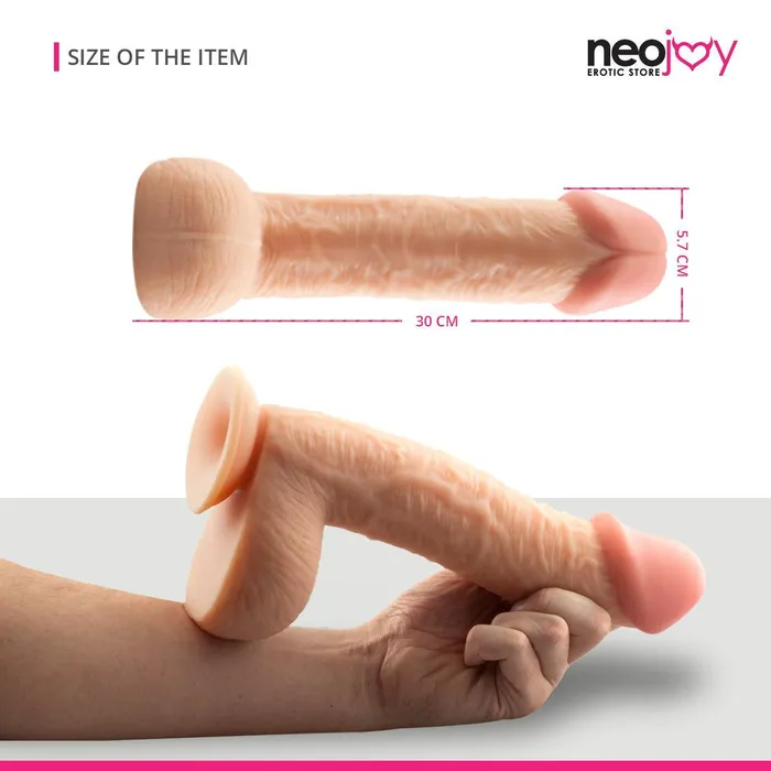 Dildos Neojoy Dong Realistic Dildo With Suction Cup Flesh 30cm 118 inch Neojoy