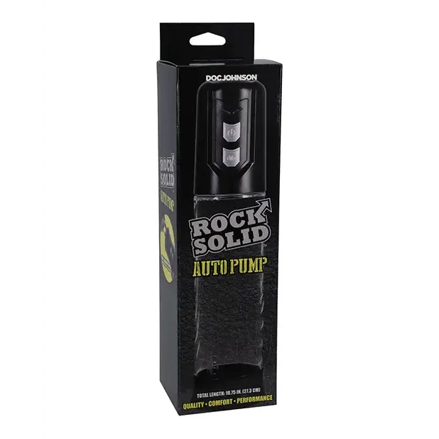 Doc Johnson Anal Rock Solid Auto Pump BlackClear