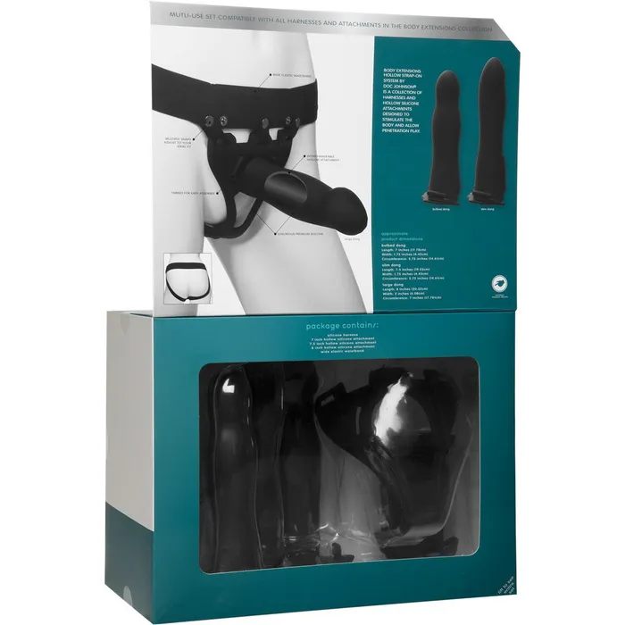 Doc Johnson Female Sex Toys Doc Johnson Body Extensions Be Ready 4 Piece StrapOn Set